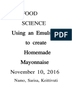 Food Science: Using An Emulsifier To Create Homemade Mayonnaise