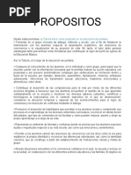 Propositos Plan Anual