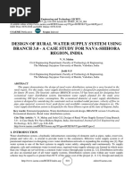 Design of Rural Water Supply System Using Branch 3.0 - A Case Study For Nava-Shihora Region, India