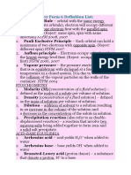 STPM Chemistry Form 6 Definition List