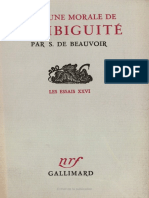 BEAUVOIR. Pour Une Morale de L'ambiguité (Extrait) PDF