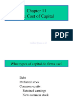 The Cost of Capital: Taufikur@ugm - Ac.id