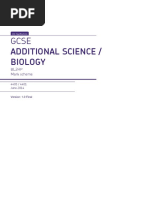 Additional Science / Biology: Bl2Hp Mark Scheme