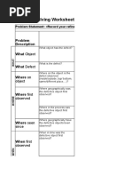 Rca - 5w2h - Is-Is Not Worksheet