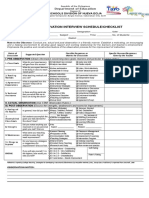 Interview Guide Checklist STAR Observation