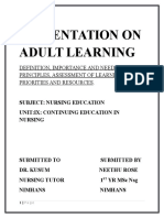 Adult Learning