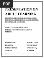 Adult Learning