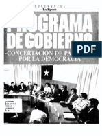 Programa de Gobierno Patricio Aylwin