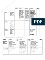 Rubric For Question 1 Assesment