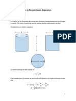 Dimensionamiento de Recipientes de Separación