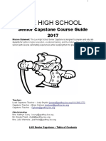 Lee High School: Senior Capstone Course Guide 2017