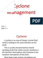 Cyclone Management: Dani - Y Mba 1