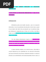 Tesis de Grado en Educacion. La Educacion Democratica en Las Escuelas Del Paraguay