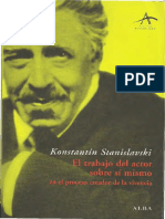 El Trabajo Del Actor Sobre Si Mismo en El Proceso Creador de La Vivencia