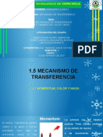 1.5 Mecanismos de Transferencia 1.5.1 Momentum, Calor y Masa