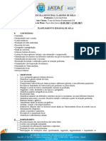 Plano de Aula Dia 13-03 Terceiro Ano Do Ensino Fundamental I