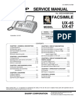 FAX UX 45 Ux67 Manual de Servico PDF