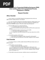 Requirements For Pwe (Bsee)