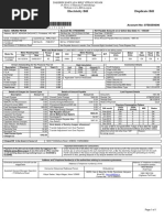 Electricity Bill Duplicate Bill: Account No: 0758350000