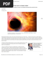 Stephen Hawking: 'There Are No Black Holes': Nature News & Comment