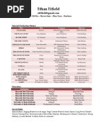 Theatre Resume Ethan Fifield 2017