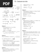 Exercices - Comparaison Des Suites