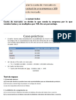 Caso Práctico Tamaño y Cuota de Mrcado