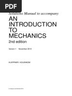 Kleppner An Introduction To Mechanics 2ed Solutions PDF