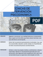 Tecnicas de Intervencion Psicodinamica