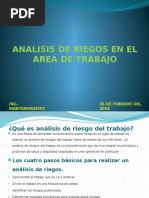 Analisis de Riesgos en El Area de Trabajo