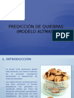 Prediccion de Quiebras (Modelo Altman)