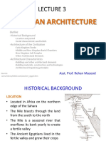 LECTURE 3 Egyptian Architecture