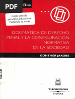 Gunther Jakobs Dogmatica de Derecho Penal y La Configuracion Normativa de La Sociedad 2004