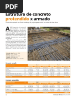 CUSTO COMPARADO Estrutura de Concreto Protendido X Armado