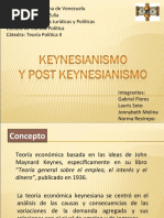 Keynesianismo y Post-Keynesianismo