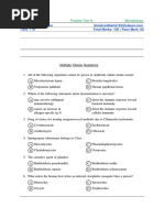 Microbiology Practice Test III