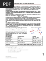 GED Chemistry Note3 (Chemical Reactions)