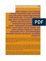 Kontribusi Padang Lamun Dalam Produktivitas Ekosistem Pesisir