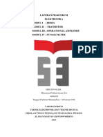 (ITTelkom PWT) Laporan Praktikum Elektronika Modul I - IV