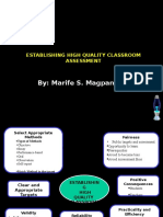 02 - Establishing High Quality Classroom Assessment