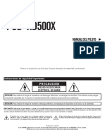 POD HD500X Quick Start Guide - Spanish (Rev C) PDF