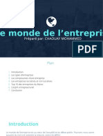 Le Monde de L'entreprise