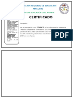 Certificado Ponente Ugel