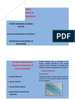 Iterative Methods For Solution of Systems of Linear Equations