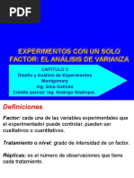 Experimentos Con Un Solo Factor