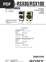 Sony SSRSX-80 Service Manual