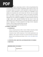 Wireless Data Mobile Platform: User Interface