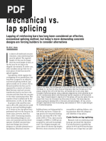 Concrete Construction Article PDF - Mechanical vs. Lap Splicing