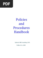 Policies and Procedures Handbook 3