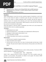 6-Procedure and Macro in Assembly Language Program